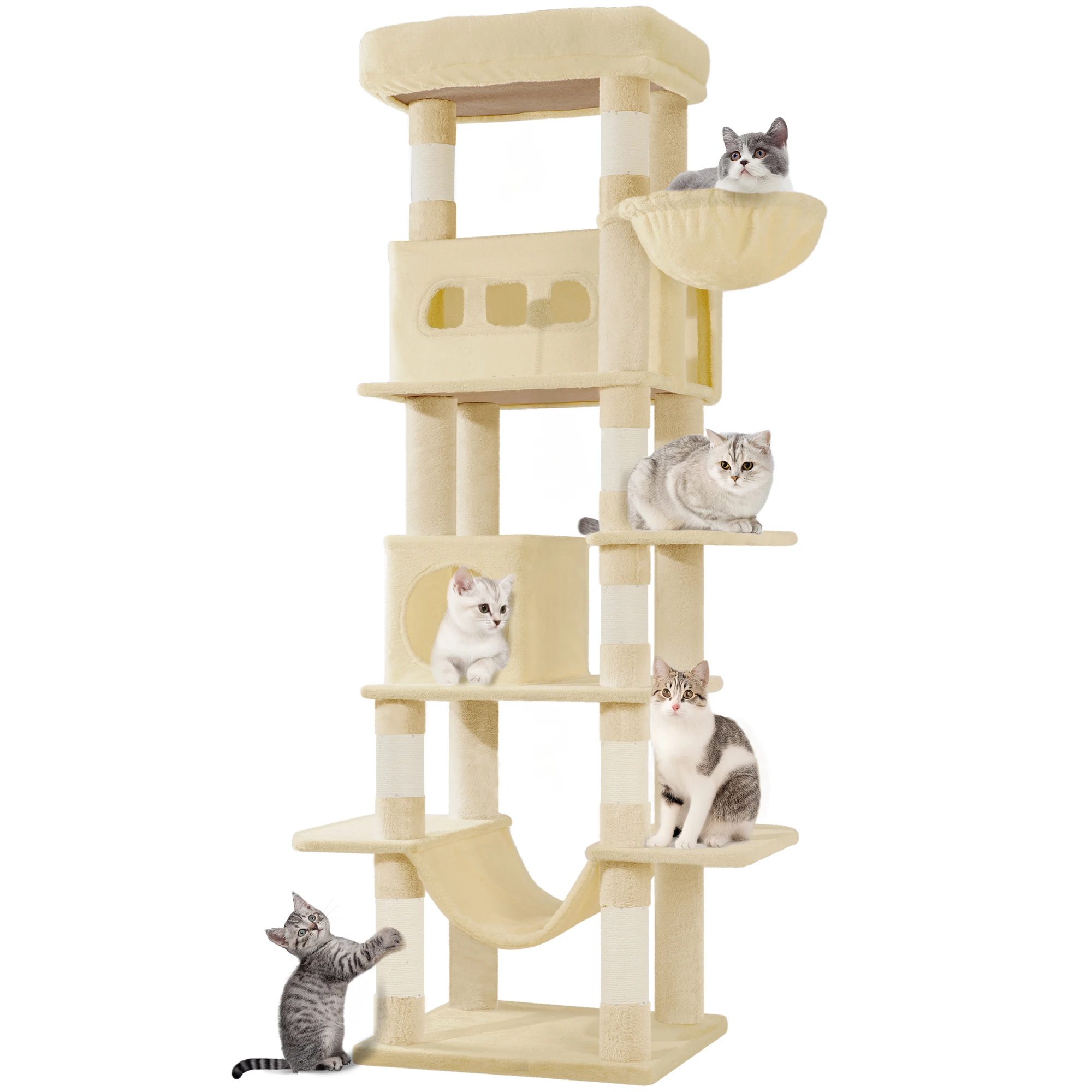 Árbol para Gatos 170cm - Beige