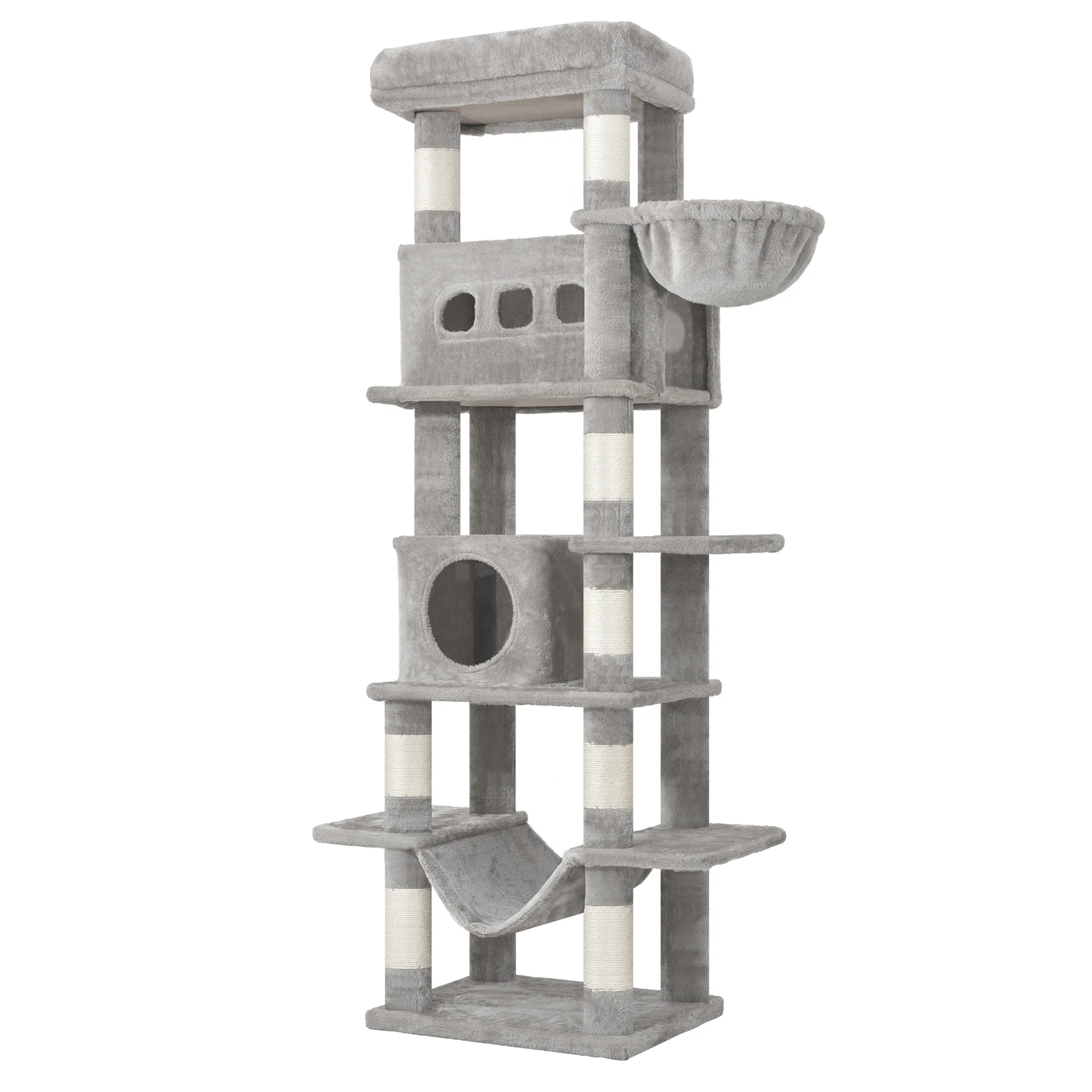 Árbol para Gatos 170cm - Gris Claro